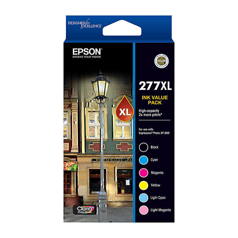 Epson 277XL 6 Ink Value Pack - C13T278892