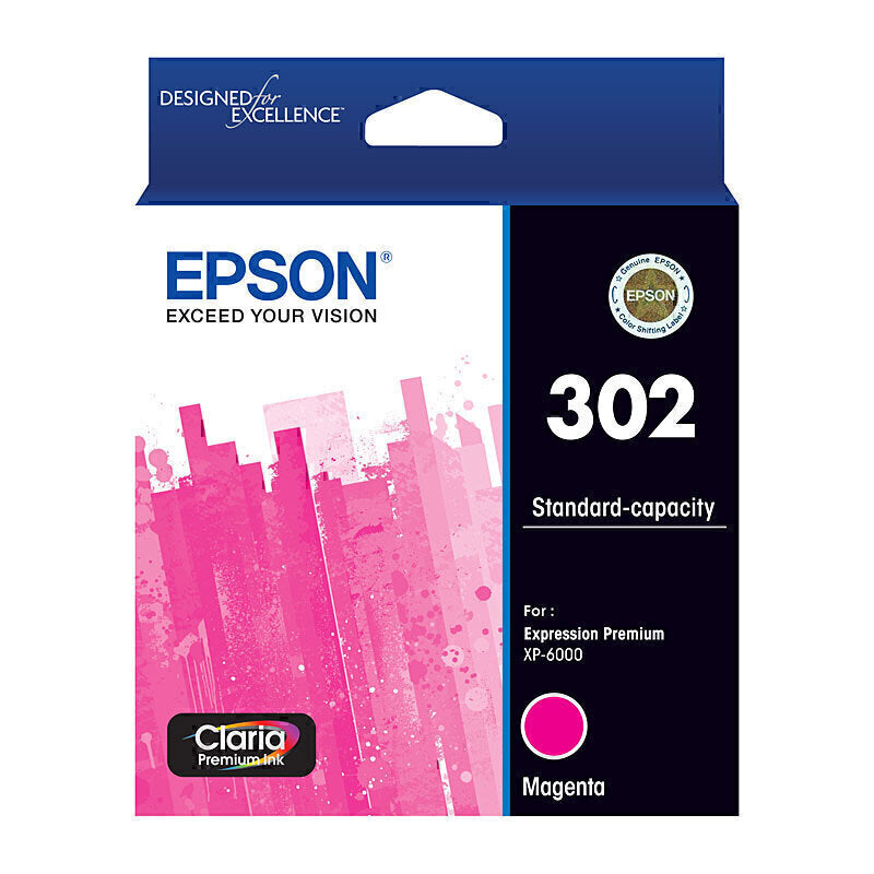Epson 302 Magenta Ink Cartridge - C13T01W392