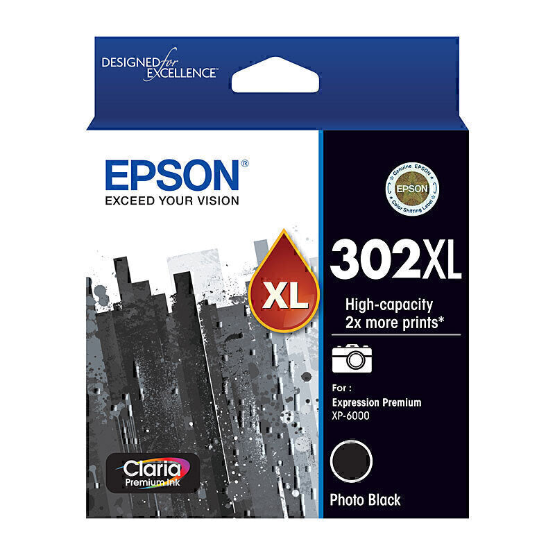 Epson 302XL Photo Black Ink Cartridge - C13T01Y192