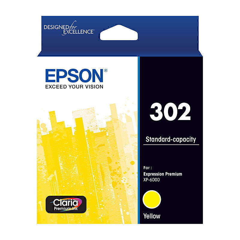 Epson 302 Yellow Ink Cartridge - C13T01W492