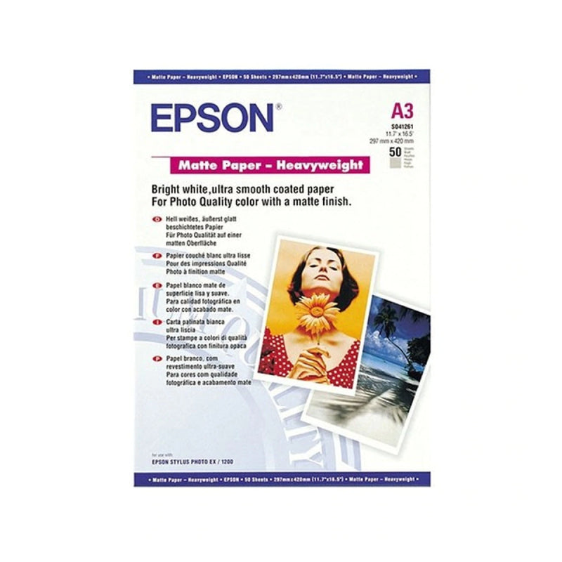 Epson S041261 Matte H/W Paper 50 sheets - C13S041261