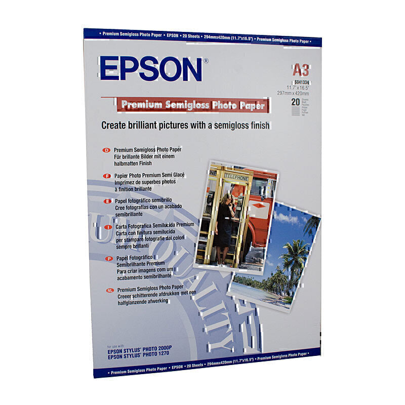 Epson S041334 S Gloss Paper A3 20 sheets - C13S041334