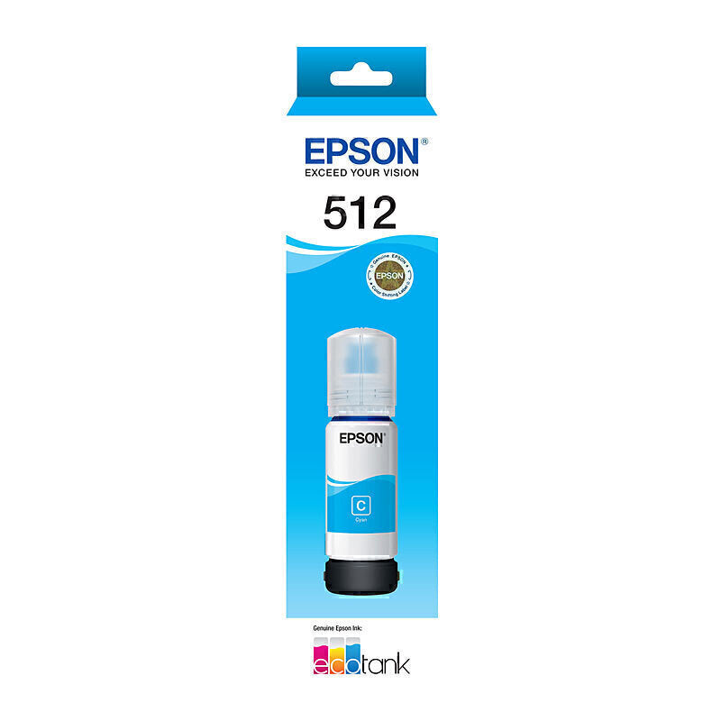 Epson T512 Cyan EcoTank Bottle 70ml - C13T00H292