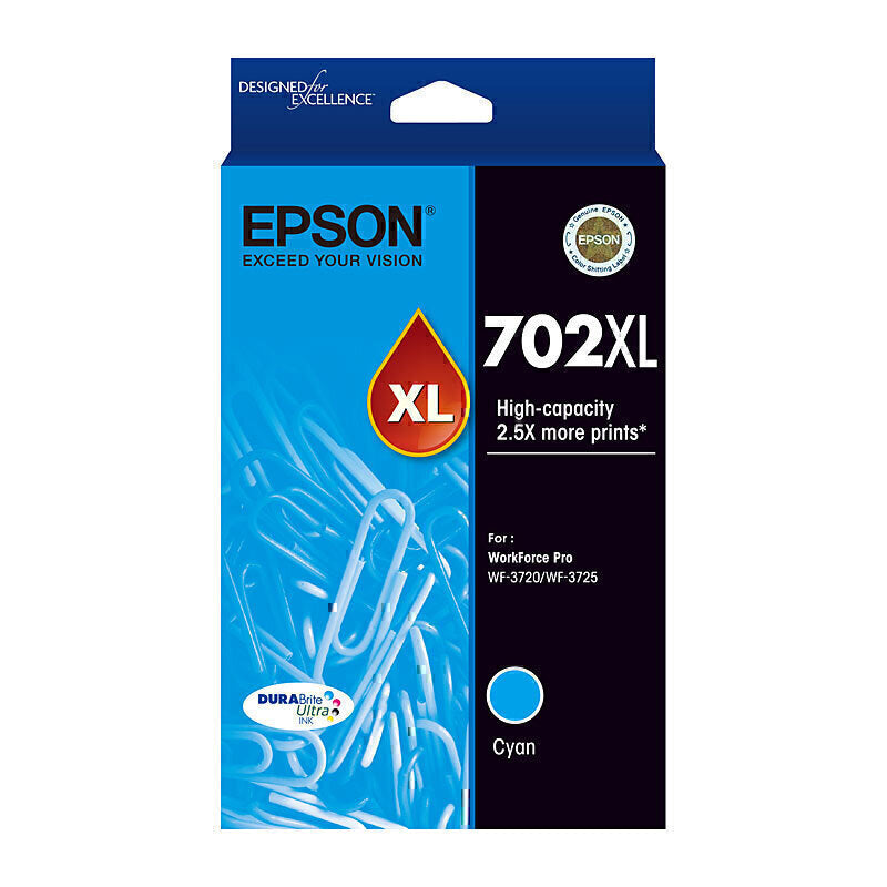 Epson 702XL Cyan Ink Cartridge 950 pages - C13T345292
