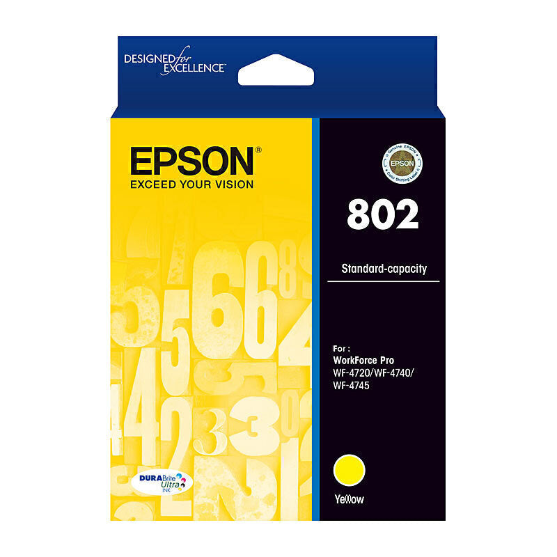 Epson 802 Yellow Ink Cartridge approx 650 pages - C13T355492