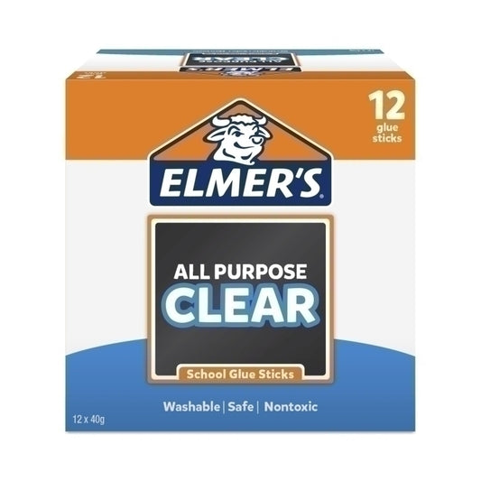 Elmer Glue Stick 40g Box of 12  - 2141683