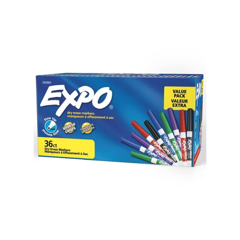 Expo Dry Erase Whiteboard Marker FT Ast Box of 36 - 2003893A
