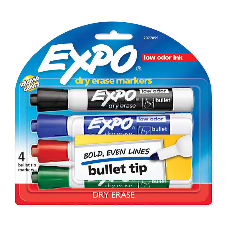 ExpoW/B Marker Blt Ast Pk4 Box of 6 - 2077059