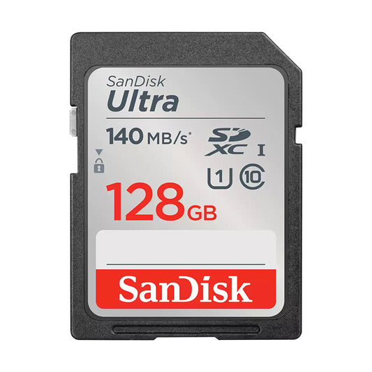 SanDisk Ultra 128GB SDHC SDXC UHS-I Memory Card 140MB/s Full HD Class 10 Speed Shock Proof Temperature Proof Water Proof X-ray Proof Digital Camera SDSDUNB-128G-GN6IN