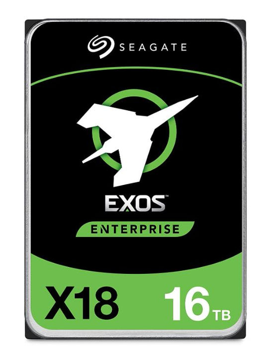 Seagate 16TB 3.5' SATA EXOS X18 Enterprise 512E/4KN, 6GB/S 7200RPM 24x7 data availability HDD. 5 Years Warranty ST16000NM000J