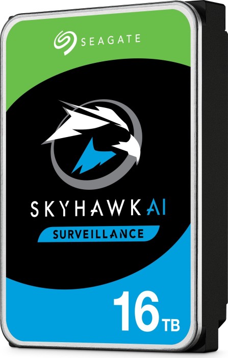 Seagate 16TB 3.5' SkyHawk AI Surveillance SATA HDD 256MB Cache, 7200RPM ST16000VE002