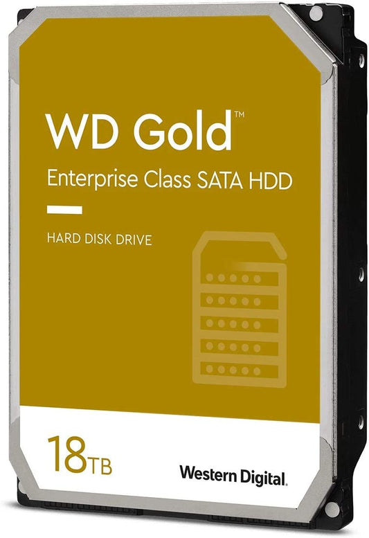 Western Digital 18TB WD Gold Enterprise Class Internal Hard Drive - 7200 RPM Class, SATA 6 Gb/s, 512 MB Cache, 3.5'- 5 Years Limited Warranty WD181KRYZ