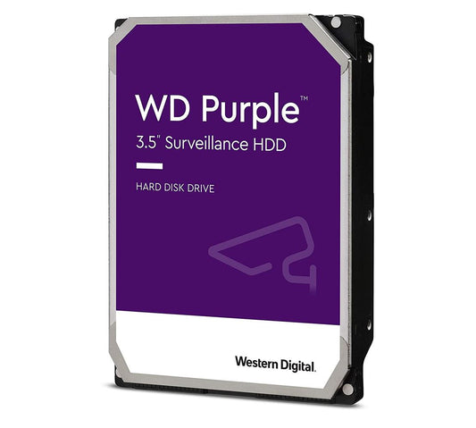 Western Digital WD Purple Pro 12TB 3.5' Surveillance HDD 7200RPM 256MB SATA3 245MB/s 550TBW 24x7 64 Cameras AV NVR DVR 2.5mil MTBF 5yrs warranty WD121PURP