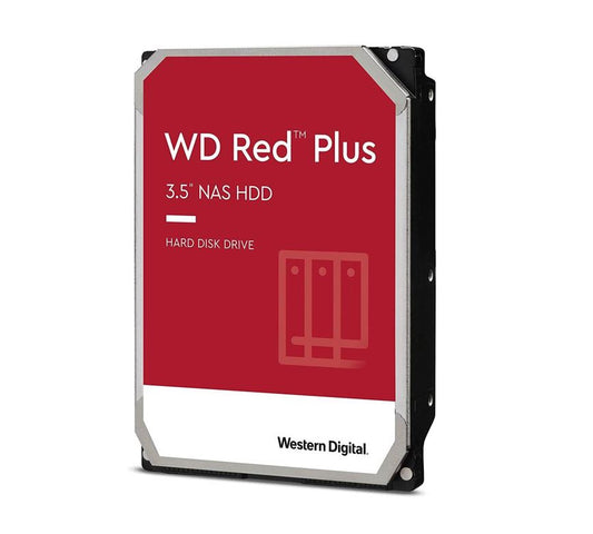 Western Digital WD Red Plus 10TB 3.5' NAS HDD SATA3 7200RPM 256MB Cache 24x7 180TBW ~8-bays NASware 3.0 CMR Tech 3yrs wty WD101EFBX