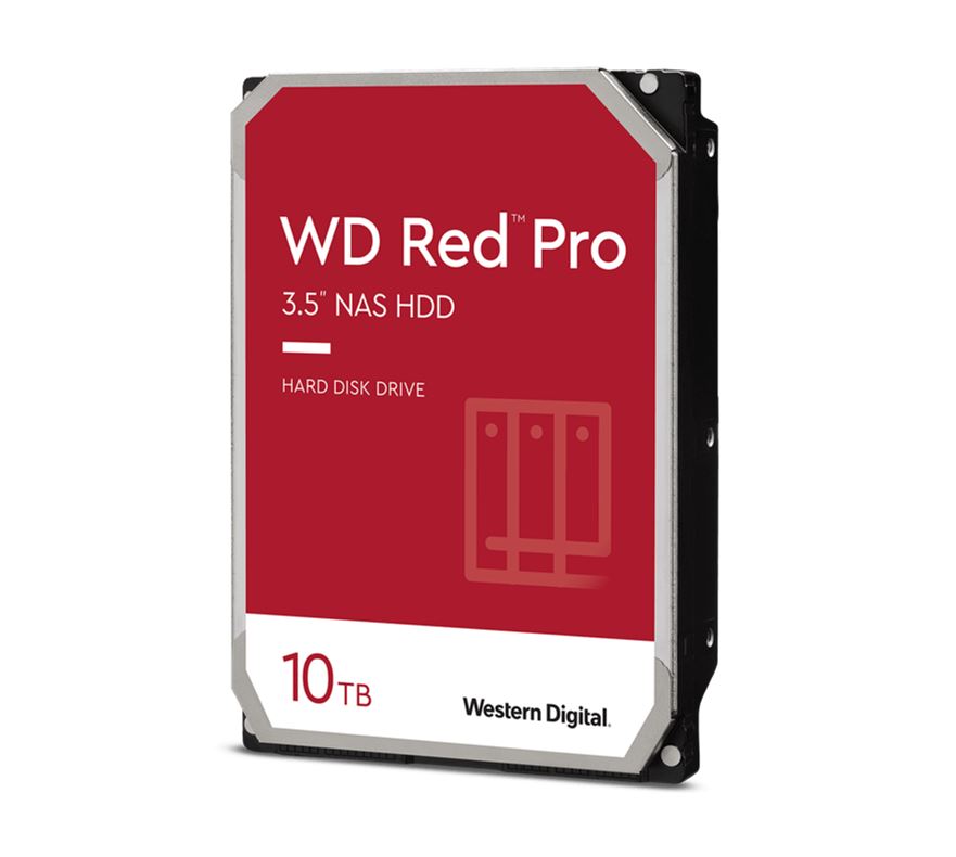 Western Digital WD Red Pro 10TB 3.5' NAS HDD SATA3 7200RPM 256MB Cache 24x7 300TBW ~24-bays NASware 3.0 CMR Tech 5yrs wty ~WD103KFBX WD102KFBX