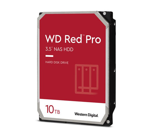 Western Digital WD Red Pro 10TB 3.5' NAS HDD SATA3 7200RPM 256MB Cache 24x7 300TBW ~24-bays NASware 3.0 CMR Tech 5yrs wty ~WD100EFBX WD102KFBX