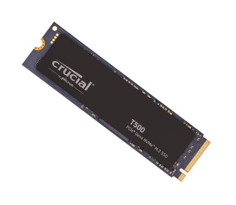 Crucial T500 500GB Gen4 NVMe SSD - 7200/5700 MB/s R/W 300TBW 1390K IOPs 1.5M hrs MTTF Acronis True Image Creative Cloud for PS5 CT500T500SSD8