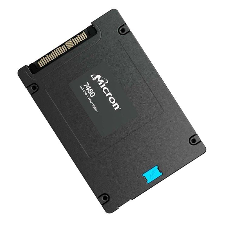 Micron 7450 Pro 3.84TB Gen4 NVMe Enterprise SSD U.3 6800/5300 MB/s R/W 1000K/180K IOPS 25700TBW 1DWPD 2M hrs MTBF Server Data Centre 5yrs MTFDKCB3T8TFR-1BC1ZABYYR
