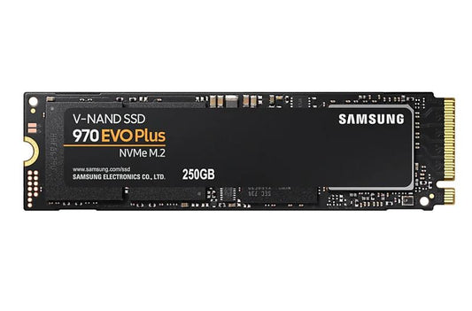Samsung 970 EVO Plus 250GB PCIe NVMe SSD MLC 3500MB/s 2300MB/s 250K/550KIOPS 150TBW 5yrs wty MZ-V7S250BW