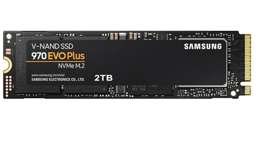 Samsung 970 EVO Plus 2TB PCIe NVMe SSD MLC 3500MB/s 3300MB/s 620K/560K IOPS 1200TBW 5yrs wty MZ-V7S2T0BW