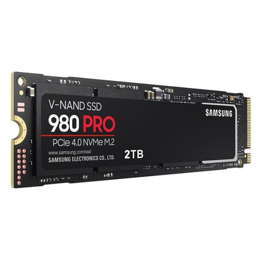 Samsung 980 Pro 2TB Gen4 NVMe SSD 7000MB/s 5100MB/s R/W 1000K/1000K IOPS 1200TBW 1.5M Hrs MTBF for PS5 5yrs Wty MZ-V8P2T0BW