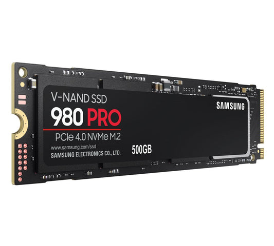 Samsung 980 Pro 500GB Gen4 NVMe SSD - 6900MB/s 5000MB/s R/W 1000K/1000K IOPS 300TBW 1.5M Hrs MTBF for PS5 5yrs Wty MZ-V8P500BW
