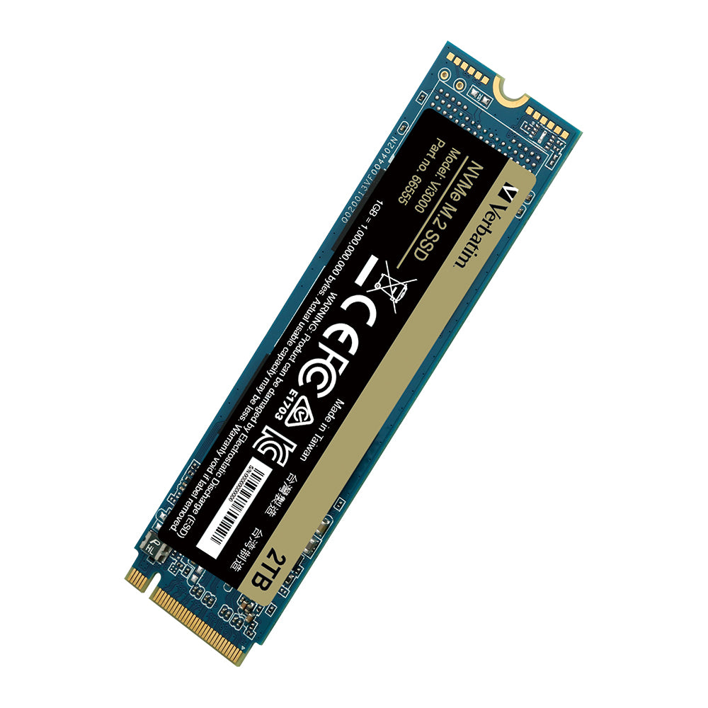 Verbatim Vi3000 2TB PCI-E 3.0 M.2 NVMe SSD 3100MB/S Read 2900MB/S Write 2 YR WTY *Clearance* 66555