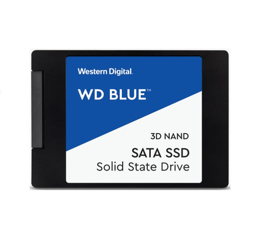 Western Digital WD Blue 1TB 2.5' SATA SSD 560R/530W MB/s 95K/84K IOPS 400TBW 1.75M hrs MTBF 3D NAND 7mm 5yrs Wty WDS100T3B0A