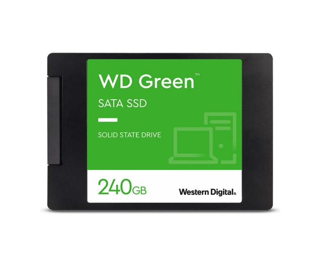 Western Digital WD Green 240GB 2.5' SATA SSD 545R/430W MB/s 80TBW 3D NAND 7mm 3 Years Wty ~WDS240G2G0A WDS240G3G0A