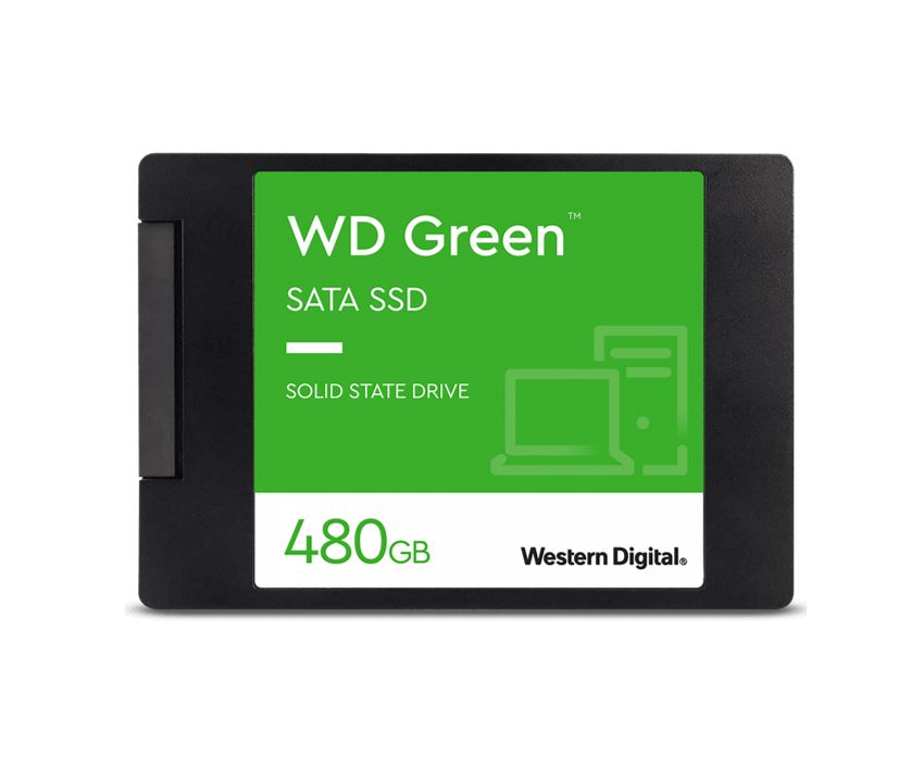 Western Digital WD Green 480GB 2.5' SATA SSD 545R/430W MB/s 80TBW 3D NAND 7mm 3 Years Warranty WDS480G3G0A