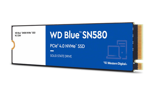 Western Digital WDS500G3B0E Blue SN580 NVMe SSD 500GB M.2 2280 PCIe Gen4 x4 5-Year Limited Warranty WDS500G3B0E