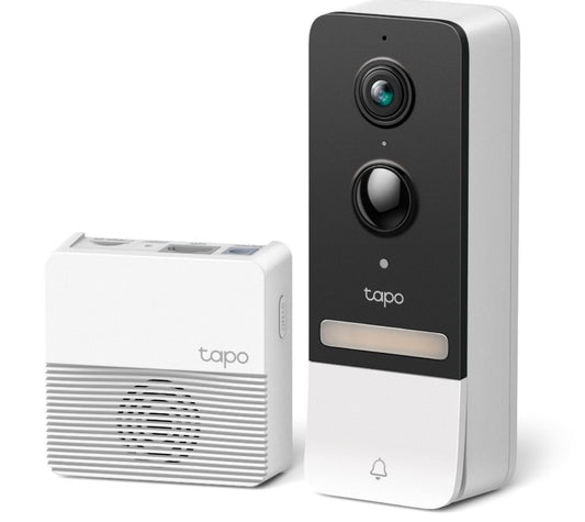 TP-Link Tapo D230S1 Smart Battery Video Doorbell, 2K 5MP Live View, Colour Night Vision, Water & Dust Resistant IP64 Tapo D230S1