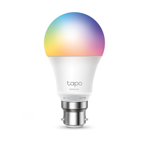 TP-Link Tapo L530B Smart Wi-Fi Light Bulb, Bayonet Fitting, Multicolour (B22 / E27), No Hub Required, Voice Control, Schedule & Timer, Tapo L530B