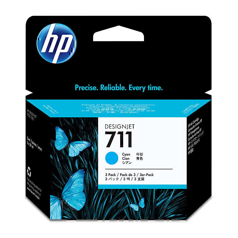 HP #711 29ml Cyan 3 Pk CZ134A - CZ134A