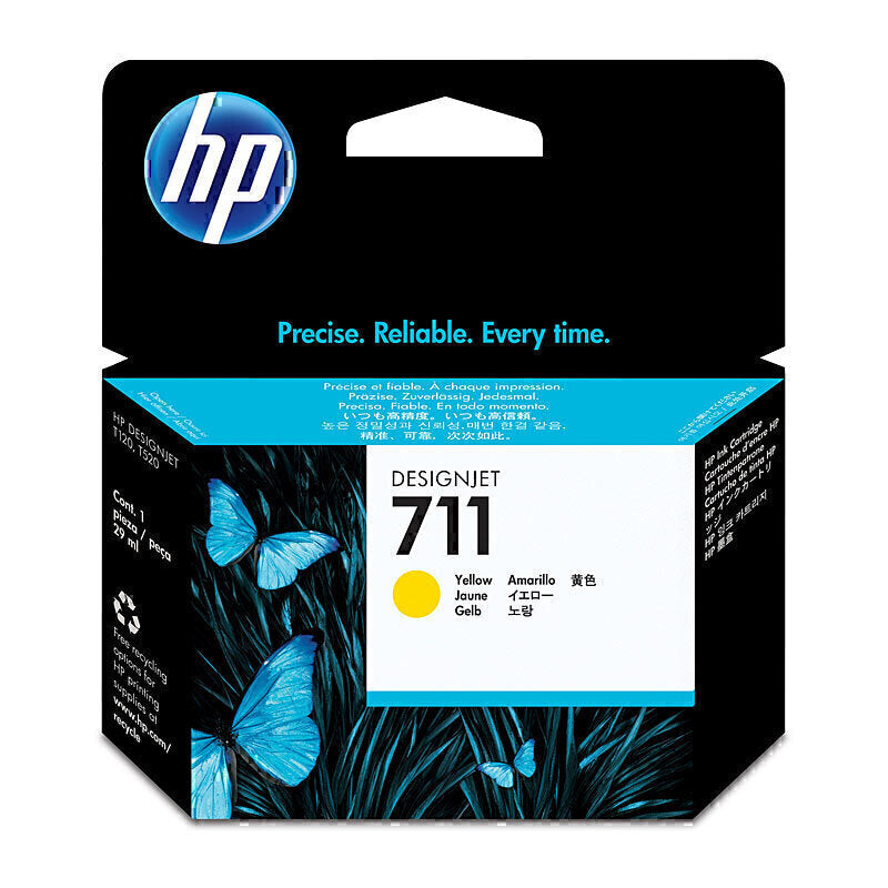 HP #711 29ml Yellow Ink CZ132A - CZ132A