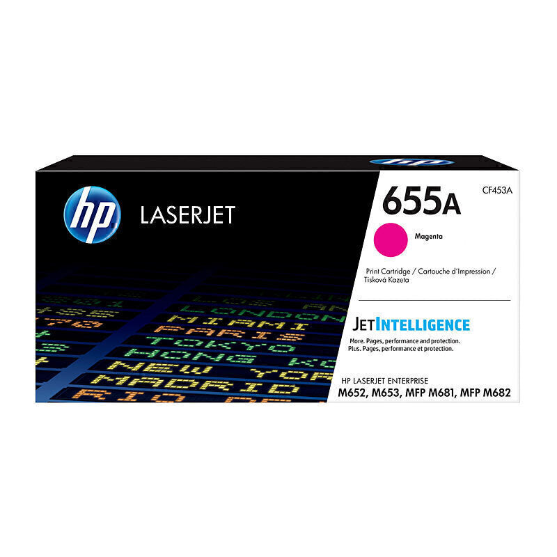 HP #655A Magenta Toner CF453A 10,500 pages - CF453A