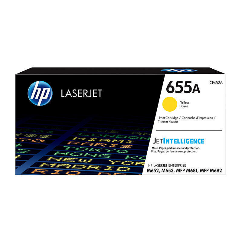 HP #655A Yellow Toner CF452A 10,500 pages - CF452A