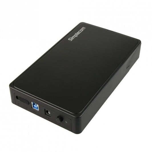 Simplecom SE325 Tool Free 3.5' SATA HDD to USB 3.0 Hard Drive Enclosure - Black Enclosure SE325-BLACK
