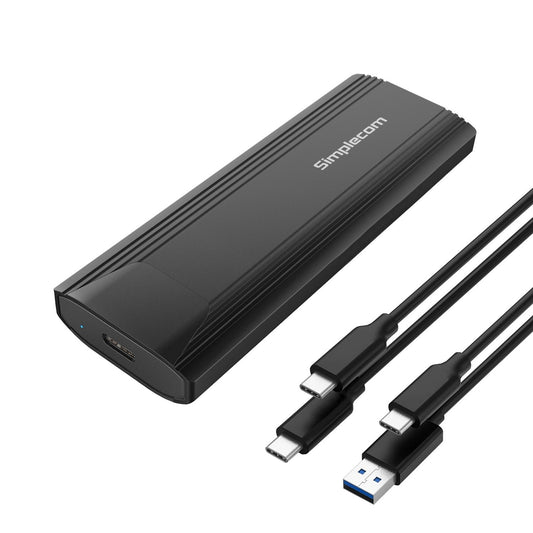 Simplecom SE504v2 NVMe / SATA Dual Protocol M.2 SSD USB-C Enclosure Tool-Free USB 3.2 Gen 2 10Gbps SE504v2