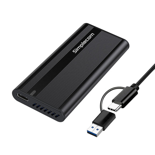 Simplecom SE505 NVMe M.2 SSD to USB-C Enclosure USB 3.2 Gen 2 10Gbps Ultra-slim aluminium case Tool-free design SE505