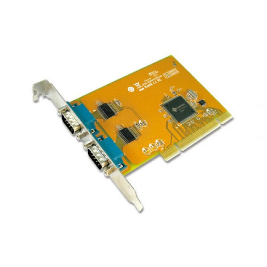 Sunix COMCARD-2P SER5037A Dual Port Serial IO Card PCI Card; speeds up to 115.2Kbps; Support Microsoft Windows, Linux, and DOS(L) SER5037A