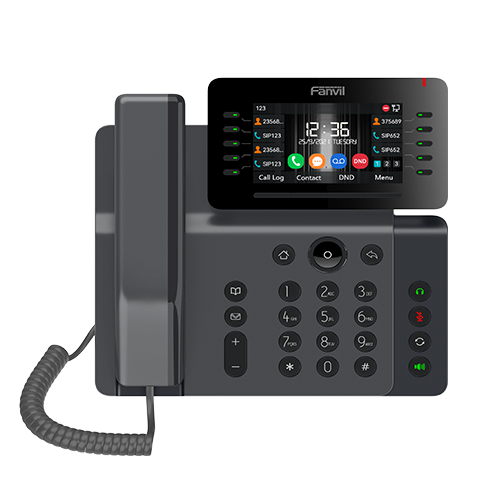 Fanvil V65 Prime Business Phone, 4.3' Adjustable Screen, built-in BT and Wi-Fi, 20 Lines, 45 DSS Keys, HD Voice Quality, SBC Ready, 2 Years WTY V65