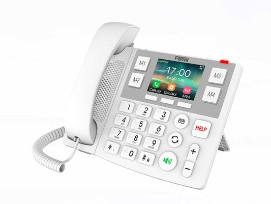 Fanvil X305 Big Button IP Phone - 3.5' Colour Screen, 2 SIP Lines, HAC, Dual Gigabit Ports, Supports HD audio, PoE X305