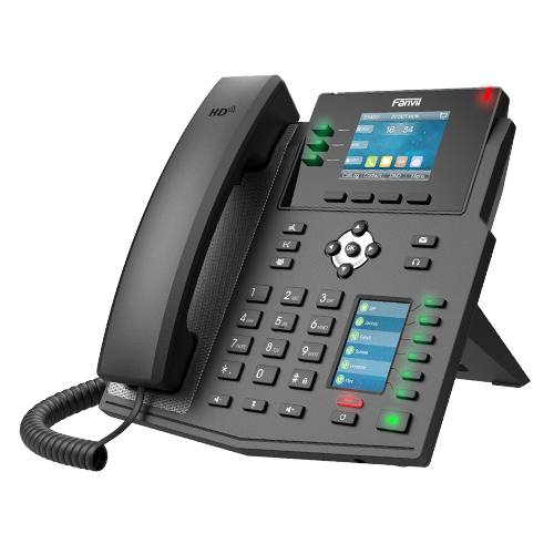 Fanvil X4U Enterprise IP Phone - 2.8' Colour Screen, 4 Lines, 30 x DSS Buttons, *SBC Ready, Dual Gigabit NIC X4U
