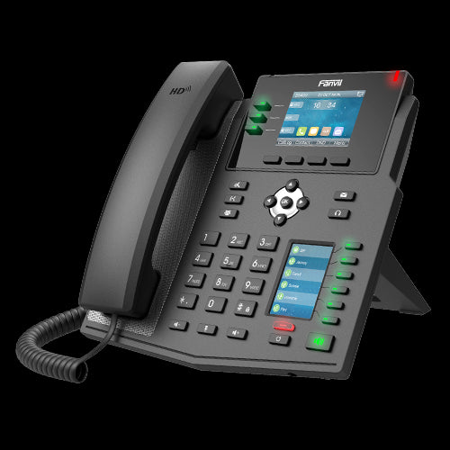 Fanvil X4U Enterprise IP Phone - 2.8' Colour Screen, 4 Lines, 30 x DSS Buttons, *SBC Ready, Dual Gigabit NIC X4U