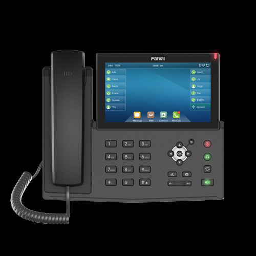 Fanvil X7 IP Phone, 7' Touch Colour Screen, Built In Bluetooth, Supports Video Calls, Upto 128 DSS Entires, 20 SIP Lines, *SBC Ready X7