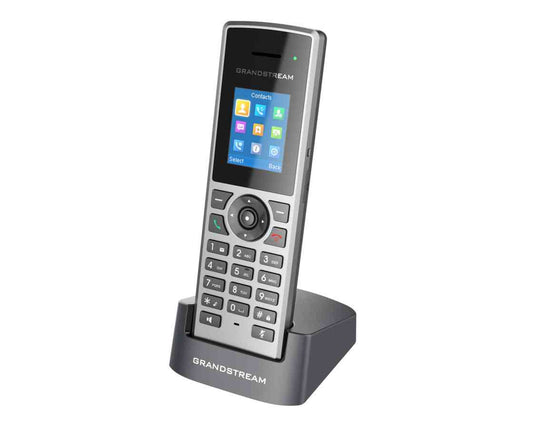 Grandstream DP722 Cordless Mid-Tier DECT Handet 128x160 colour LCD, 2 Programmable Soft Keys, 20hrs Talk Time & 250 hrs Standby Time. DP722