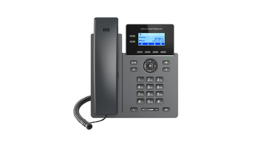 Grandstream GRP2602G Carrier Grade 2 Line IP Phone, 2 SIP Accounts, 2.2' LCD, 132x48 Screen, HD Audio, Powerable Via POE, 5 way Conference, 1Yr Wtyf GRP2602G