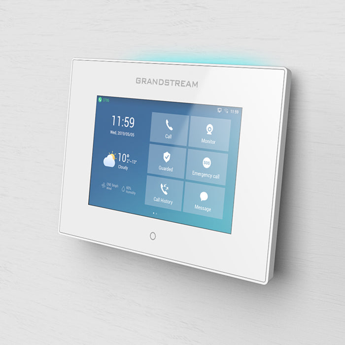 Grandstream GSC3570 HD Intercom and Facility Control Station, 7-inch touch screen LCD and full duplex 2-way HD audio GSC3570