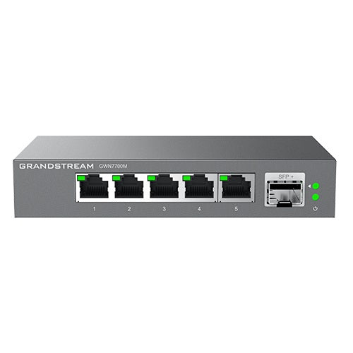 Grandstream GWN7700M Unmanaged 2.5 Multi-Gigabit Switch, 5 x 2.5 GigE, 1 x SFP+ GWN7700M